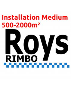 Installation Medium 500-2000m2 200m Kabel Ingår