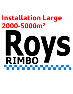 Installation Large 2000-5000m2 300m Kabel Ingår